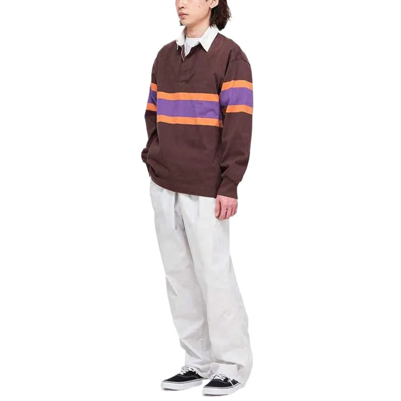 Gramicci Rugby Jersey Unisex Brown-6
