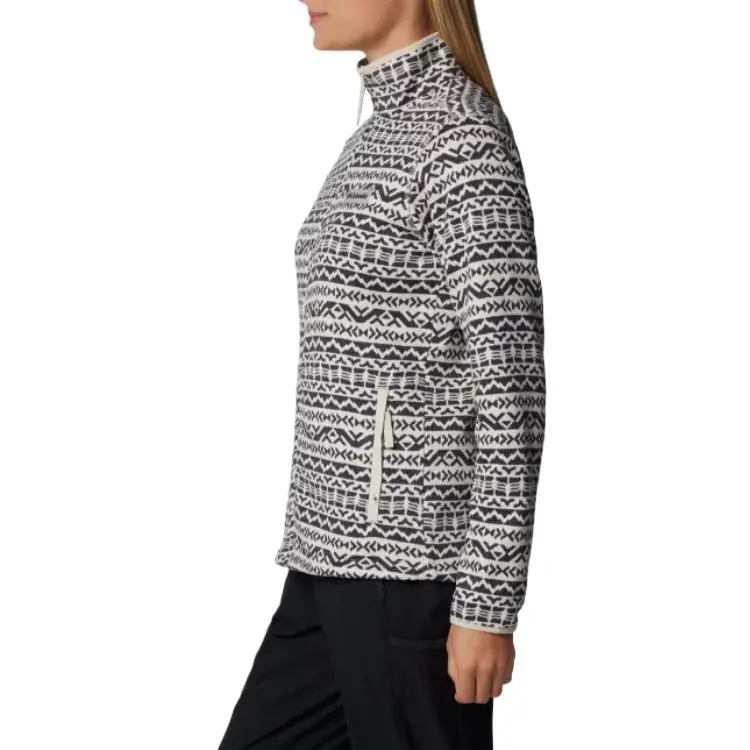 Columbia Sweater Weather Printed Full Zip Jacket Jacket Women's Black-2