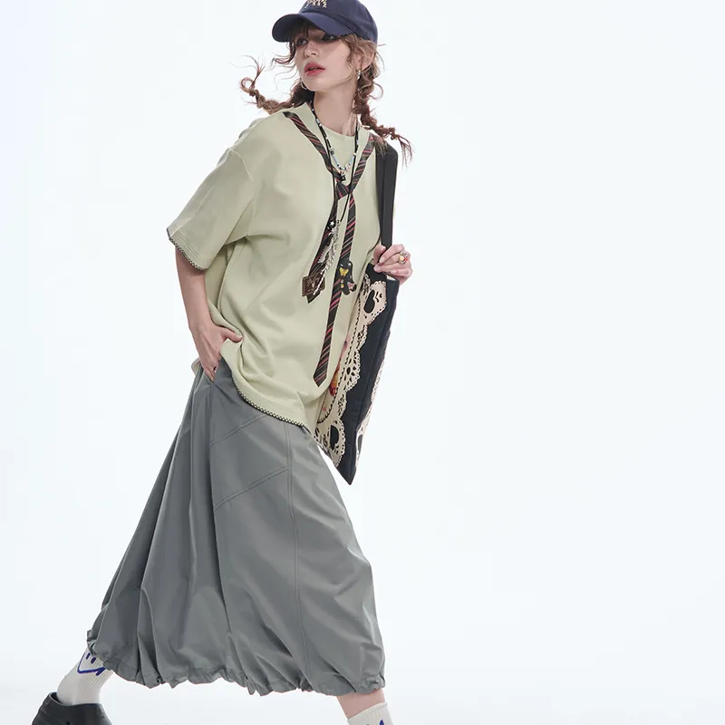 ELF SACK Casual Long Skirt Women's-5