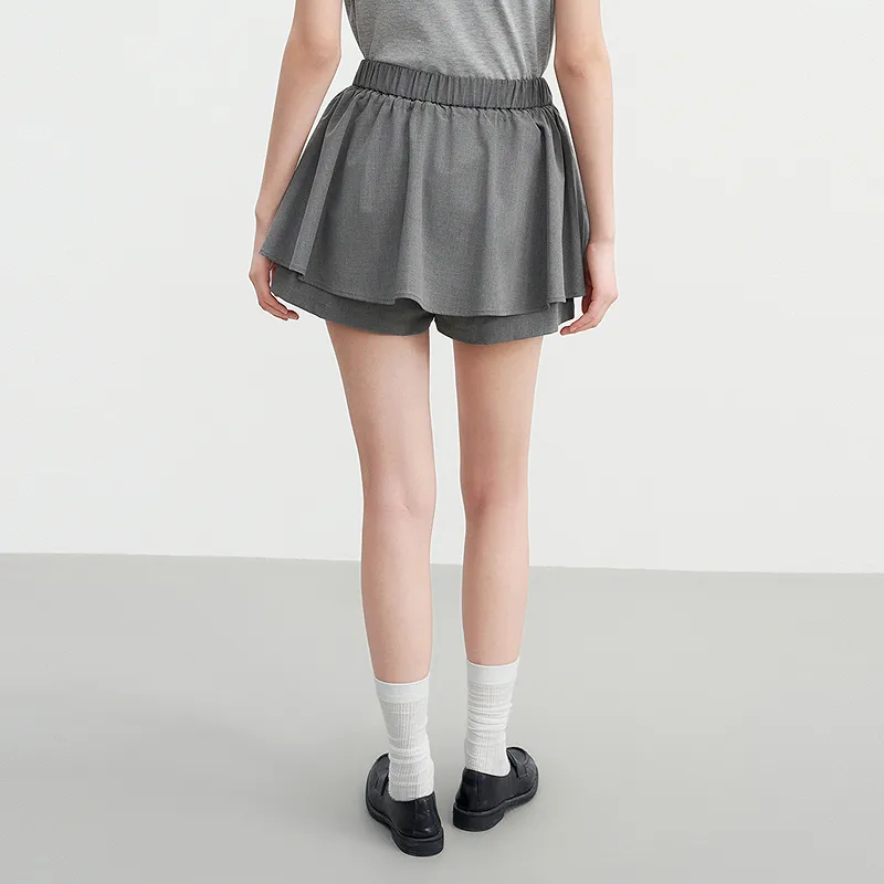LEDIN Casual Shorts Women's Tin Gray In Stock-6