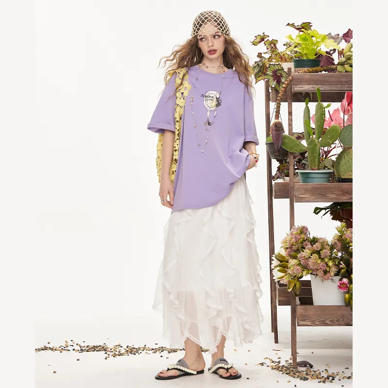 ELF SACK Casual Long Skirt Women's-3