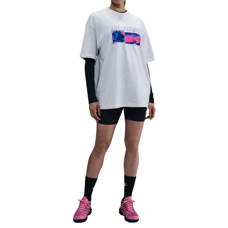 Nike Sportswear Regular T Shirt Women's White Purple-1