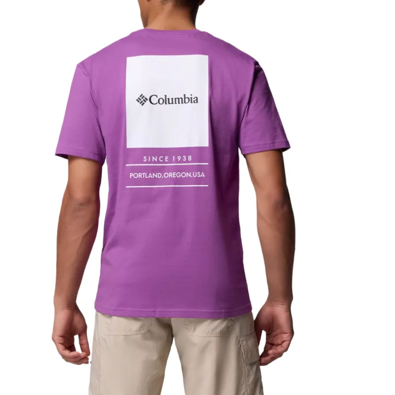 Columbia T Shirts Men Purple-1