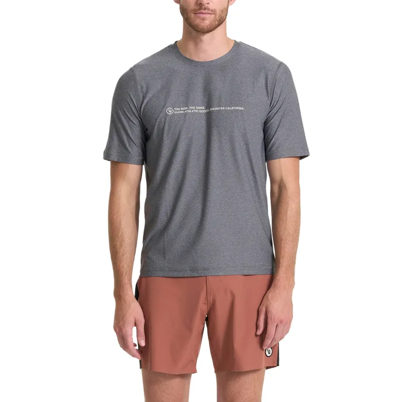 Vuori T Shirts Men Gray/CharcoalHeather-1