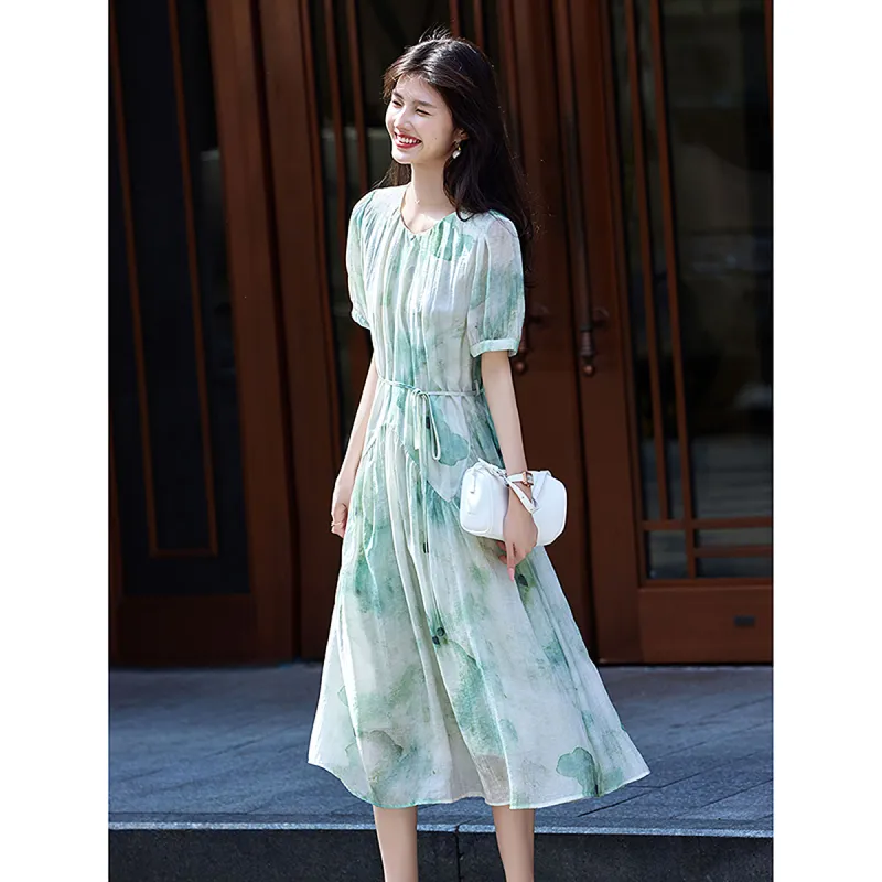 A Paradise For Awakening Short Sleeved Dress Women's-3