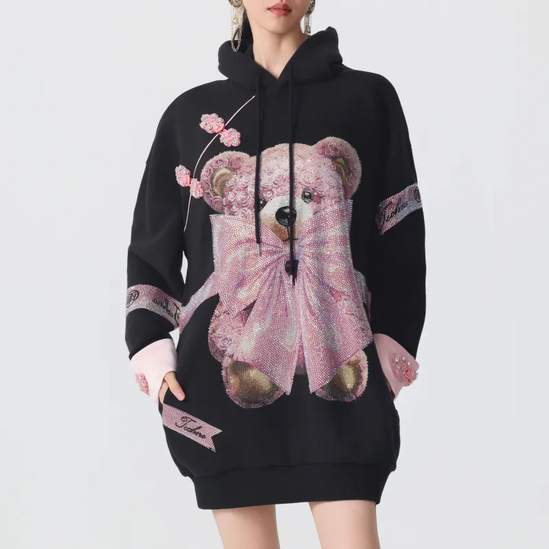 TCH Long Sleeved Dresses Women's Black-5