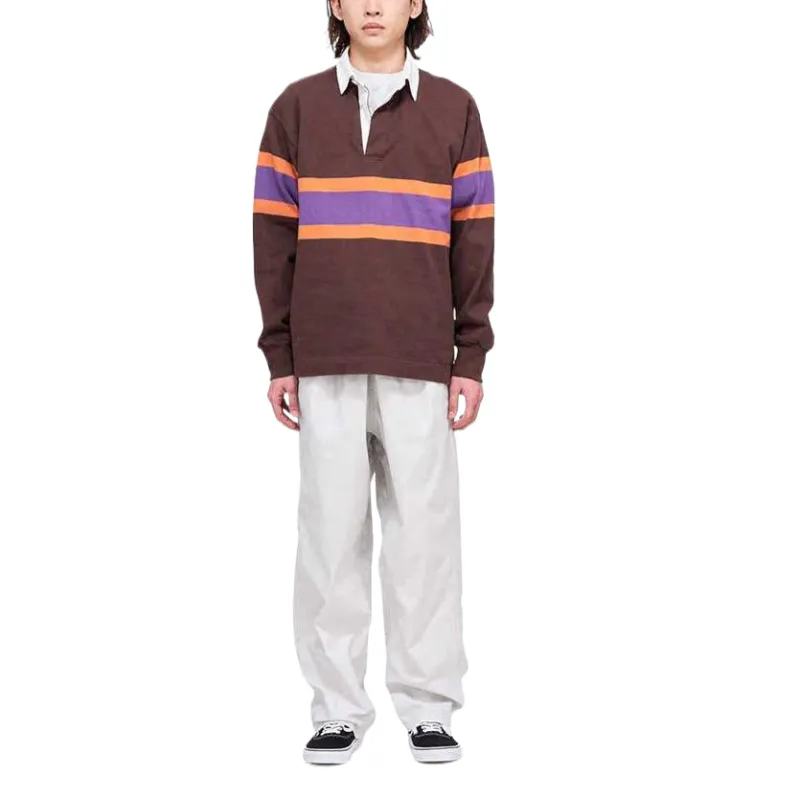 Gramicci Rugby Jersey Unisex Brown-4