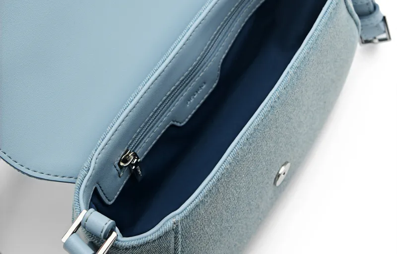 PEDRO PU Shoulder Bag Crossbody Bag Mini Women's Black/Silver/Light Blue-19
