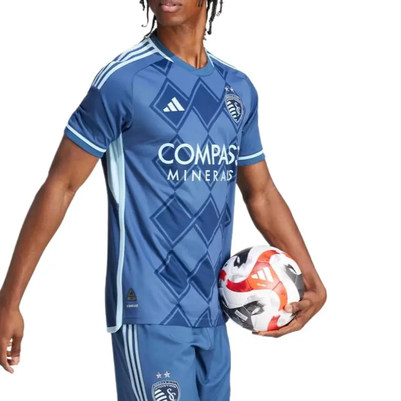 Adidas Free Shipping With AdiClub Sporting Kansas City 24/25 Away Authentic Jersey-4