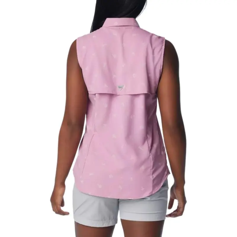 Columbia PFG Super Tamiami Shirt Women's Pink Purple-1