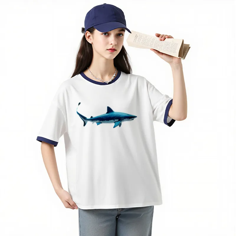 FAIRWHALE Drop Shoulder Sleeve T Shirt Women's-6