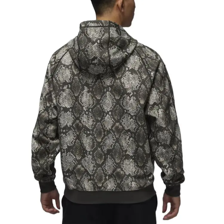 JORDAN Sport Hoop Fleece Men's Dri-FIT Printed Pullover Hoodie-1