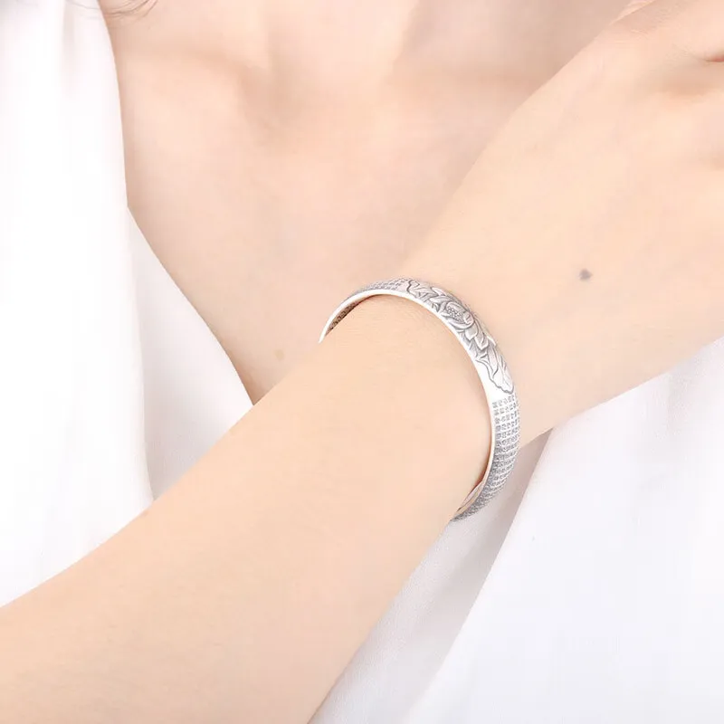 FUYUFU 999 Fine Silver Bangles Women's-3