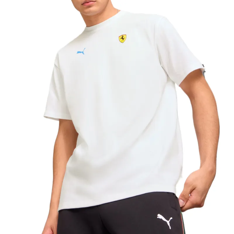 PUMA Scuderia FerrariMIAMI T Shirt Men's White-2