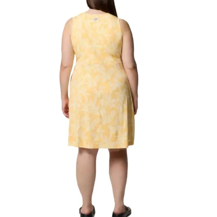 Columbia PFG Freezer Sleeveless Dress Women's Cocoa Butter Broadleaf-1