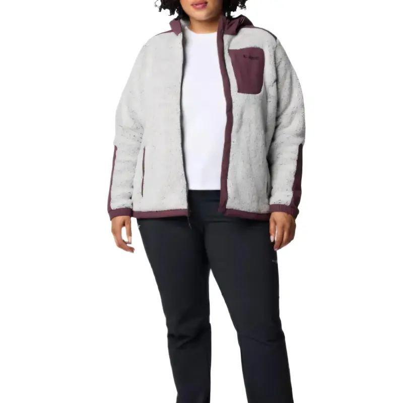 Columbia Omni-Heat Arctic Crest Sherpa Titanium Arctic Jackets Coats Women's White-3