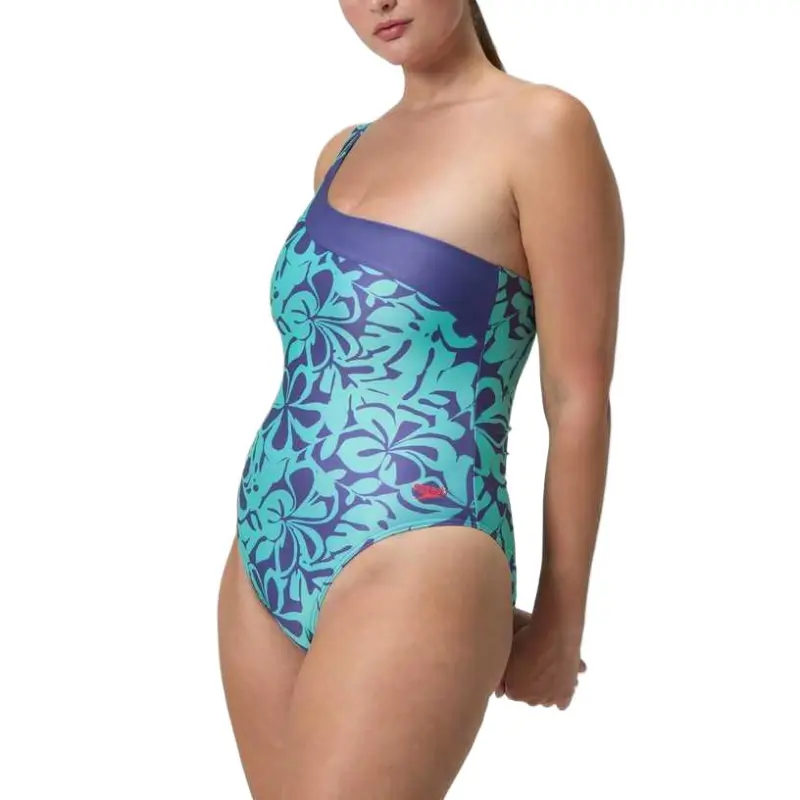 Speedo Endurabrite One piece Swimsuit Women's Blue/Green-5