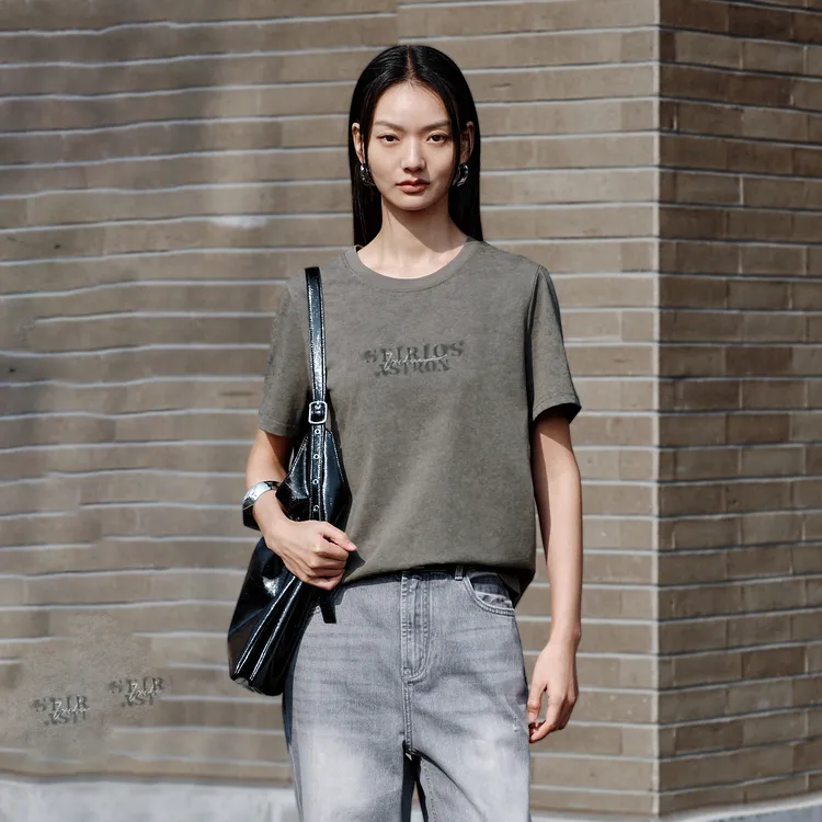 PEACEBIRD T Shirt Unisex Castle Rock Gray-2