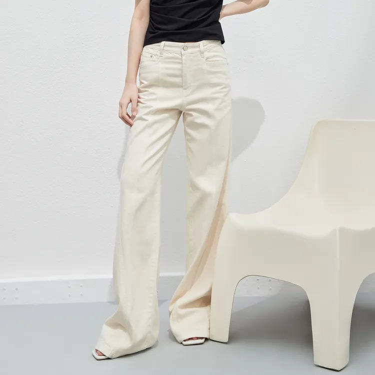 MO&CO Jeans Women's Beige Apricot-2