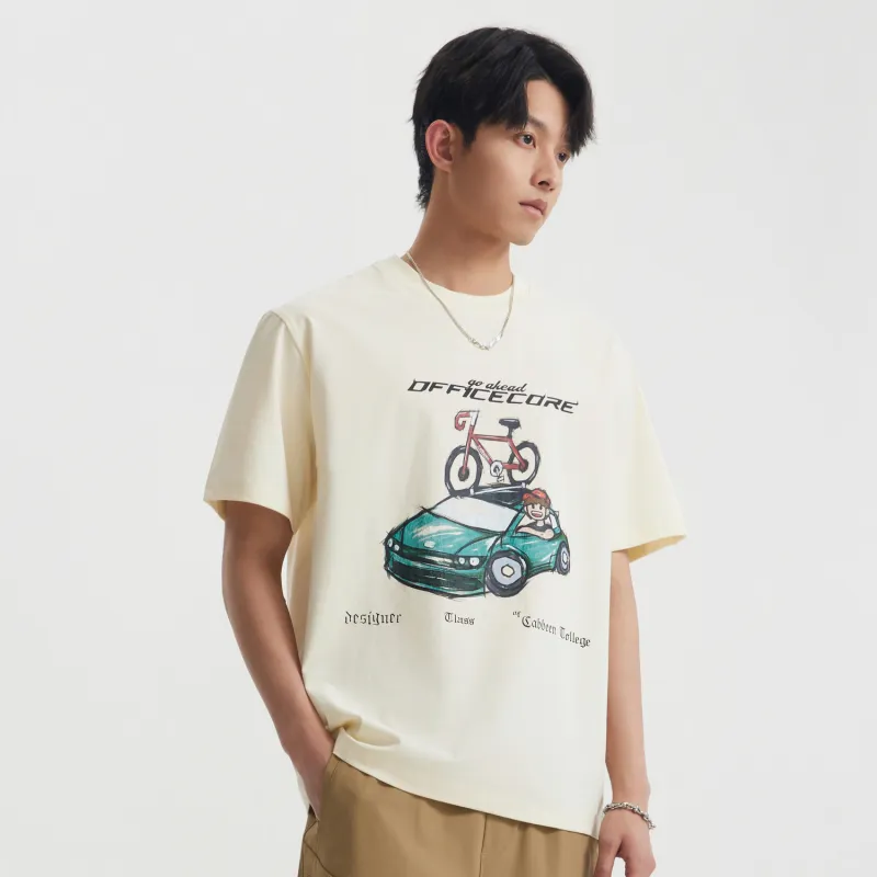 Cabbeen T Shirt Men's Apricot 15-3