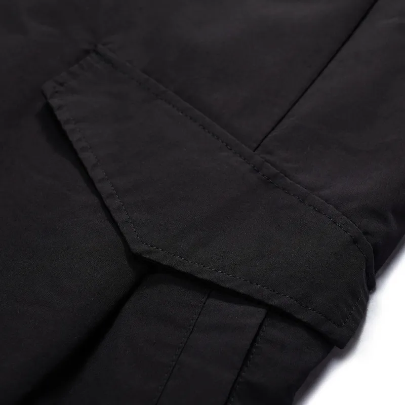 Gxg Jeans Trench Coat Men's Black-4