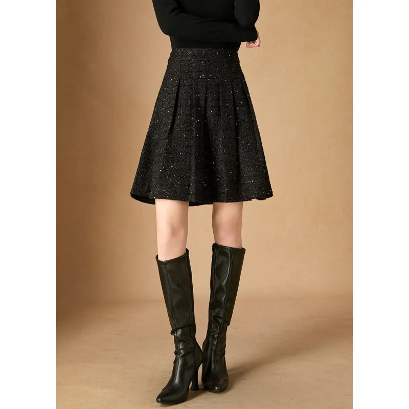 Mylan Casual Short Skirts Women's Black-4