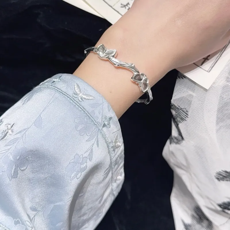FUYUFU 999 Fine Silver Bangles Women's-3