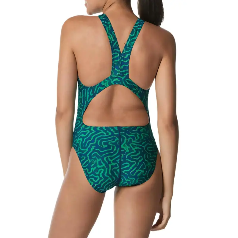 Speedo Race Maze Super Pro Back One piece Swimsuit Women's-5