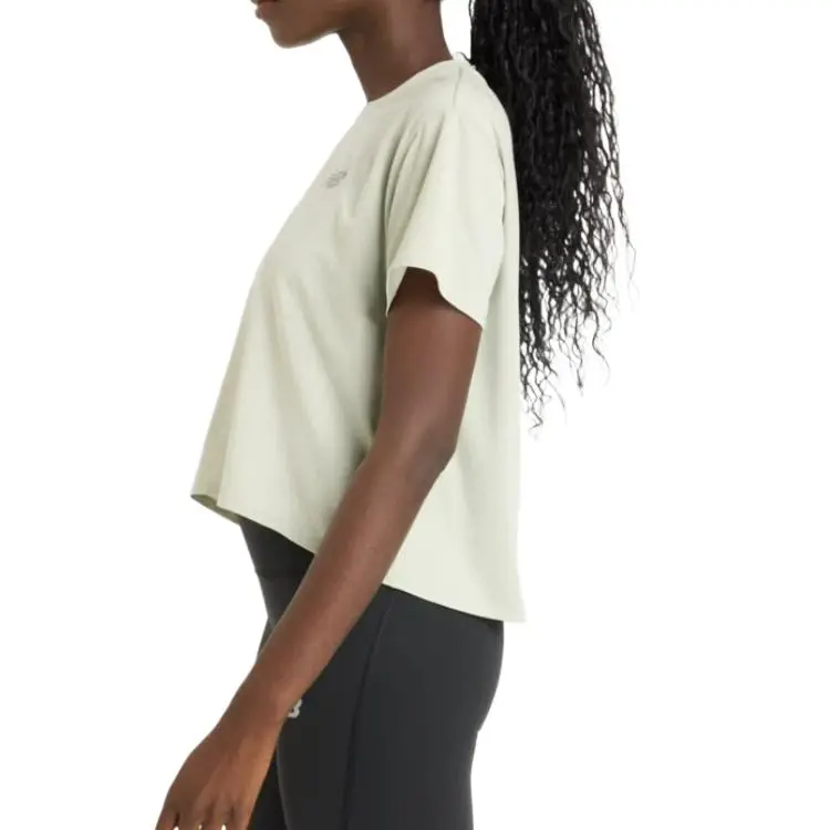 New Balance Drapey Regular T Shirt Women's Beige-2