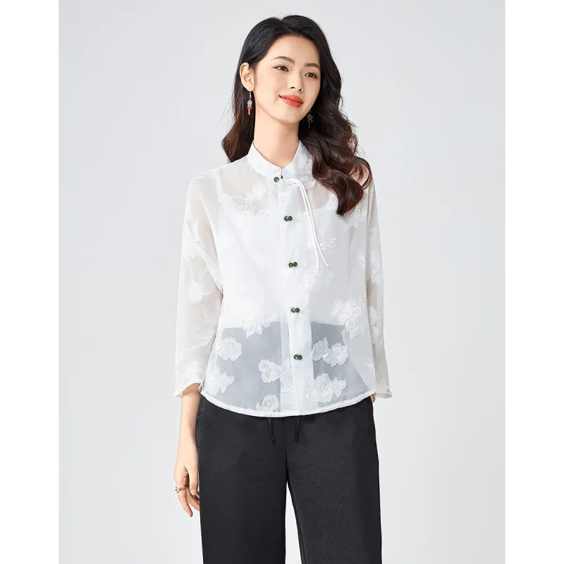 Love Elaine Shirt Regular Women's White-4