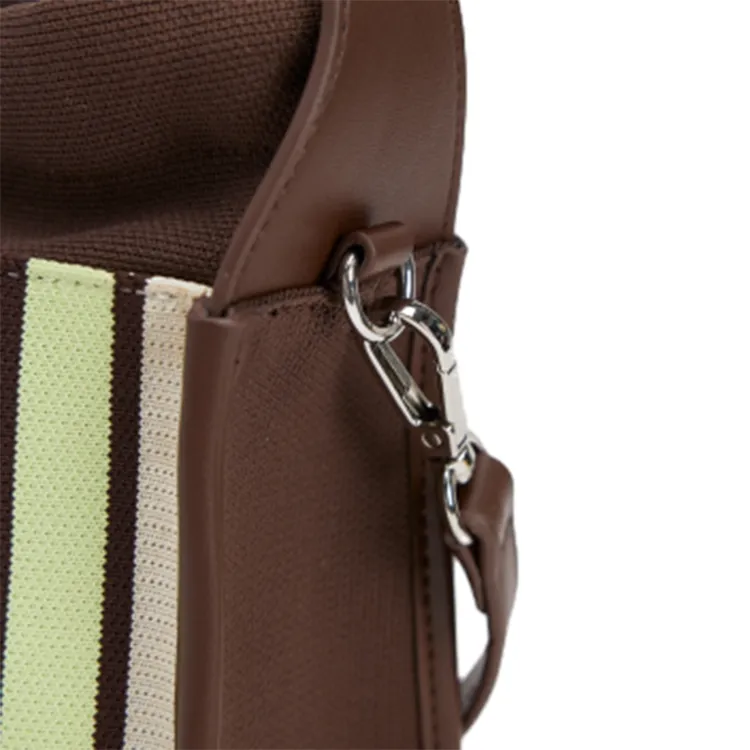 URBAN REVIVO Fabric Crossbody Handbag Medium Size Women's Multicolor-3