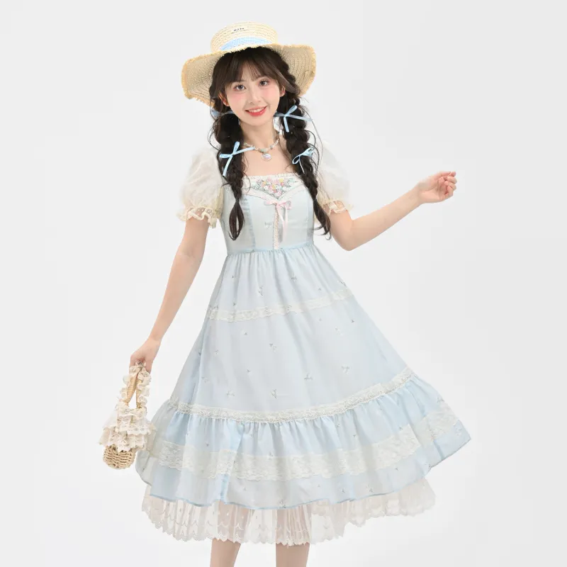 SNBL Short Sleeved Dress Women's Blue-6
