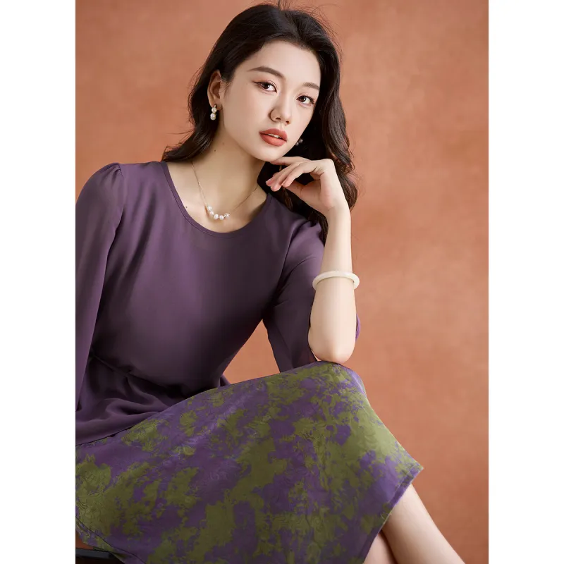 Mylan Skirt Set Straight Women's Purple-3