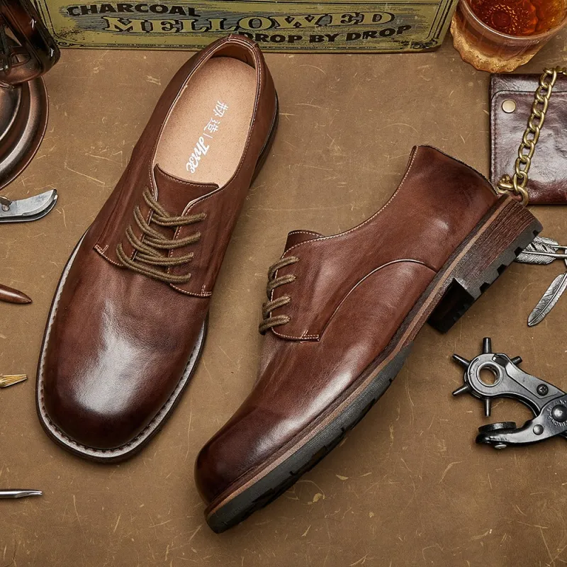 Fabrication Casual Shoes Men's Coffee-5