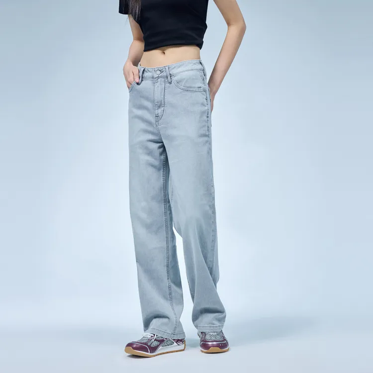 ABLE JEANS Women's Light Smoke Gray-3