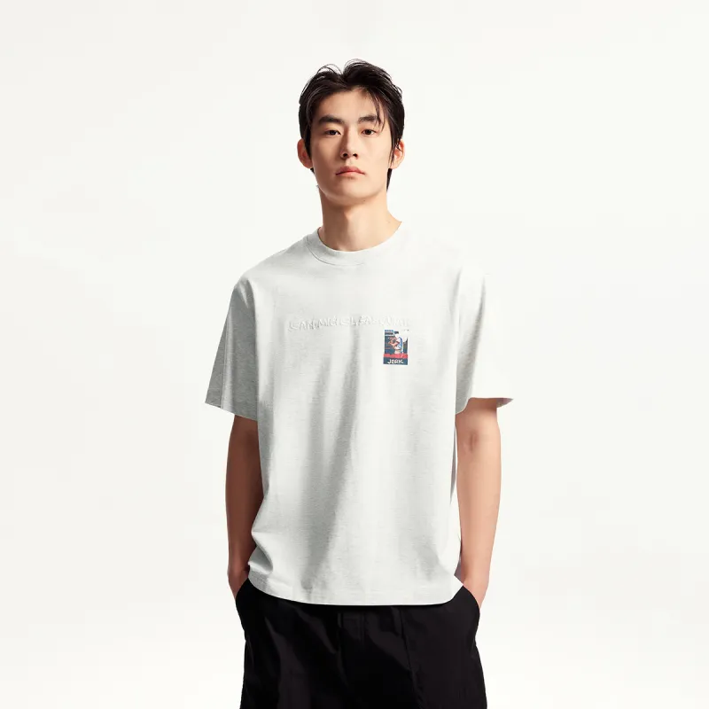 JACK JONES· JACK JONES/Jack Jones X Basquiat T Shirt Men's G41 Light Heather Gray-4