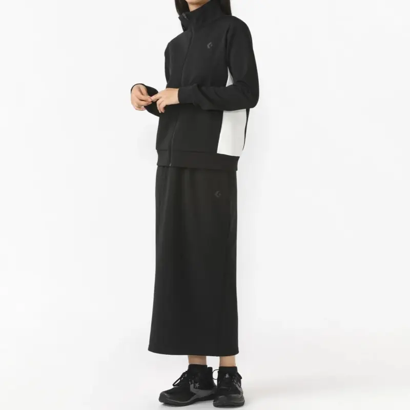 Converse Knit Long Skirt Women's Black-4