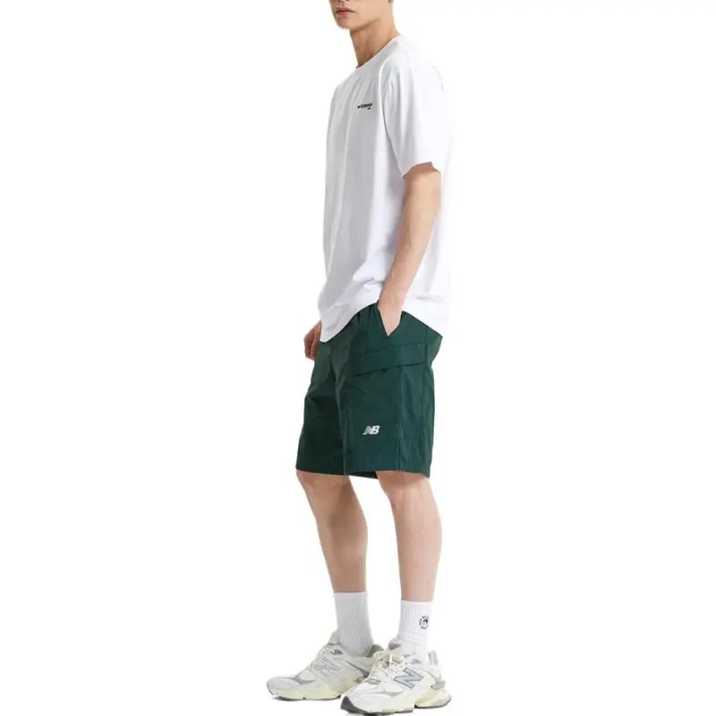New Balance UNI FLYING SS25 Casual Shorts Men's Green-3