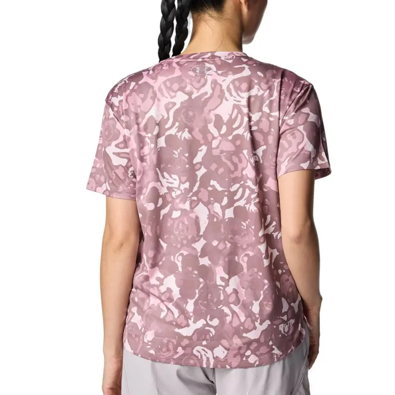 Under Armour Tech Drop Shoulder Sleeve T Shirt Women's Pink-0