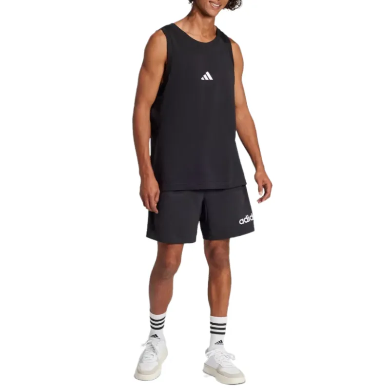 Adidas SportswearEssential Tank Top Men's Black White-3