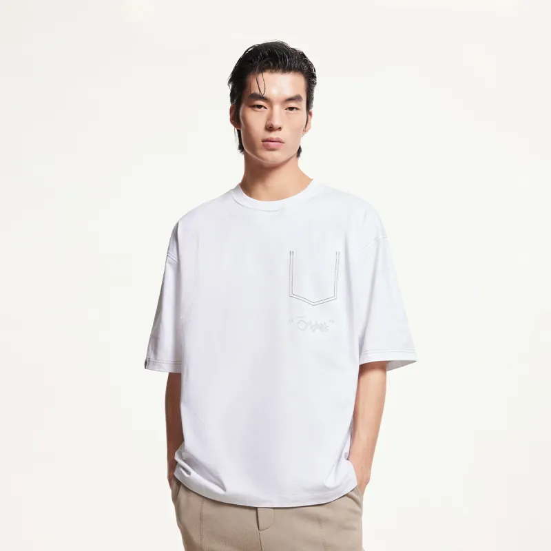 JACK JONES· T Shirt Men's A06 Raw White-5