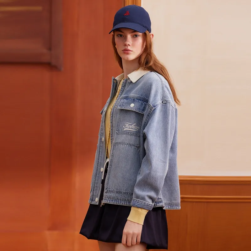 Teenie Weenie Denim Jacket Women's Light Blue-5