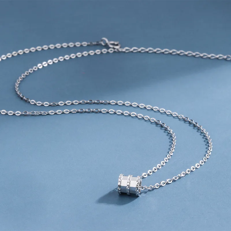 Happy Tide S990 Sterling Silver Necklaces Women's Silver-3