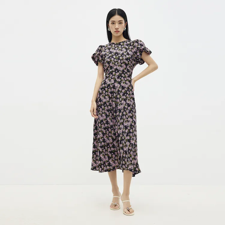 SHUIYUNJIAN Long Sleeved Dress Women's-4