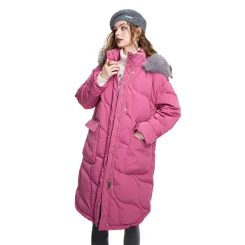 ELF SACK 90 Fill Power White Duck Down Hooded Mid Length Down Jacket Women's