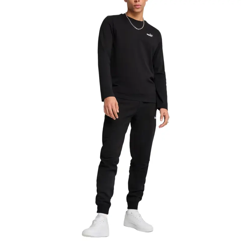 PUMA Camiseta De Manga Larga Para Hombre Logotipo Essentials No. 1-4