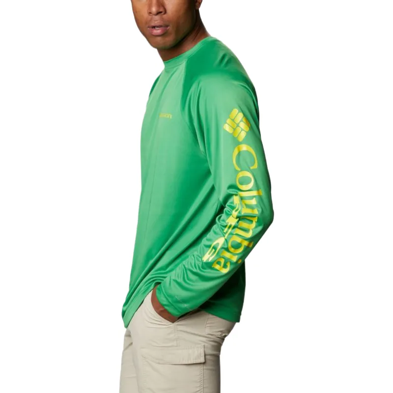 Columbia Collegiate PFG T Shirt Men's Green-2