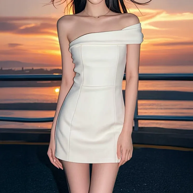 MISSHONEY MH Sleeveless Dress Women's White-2