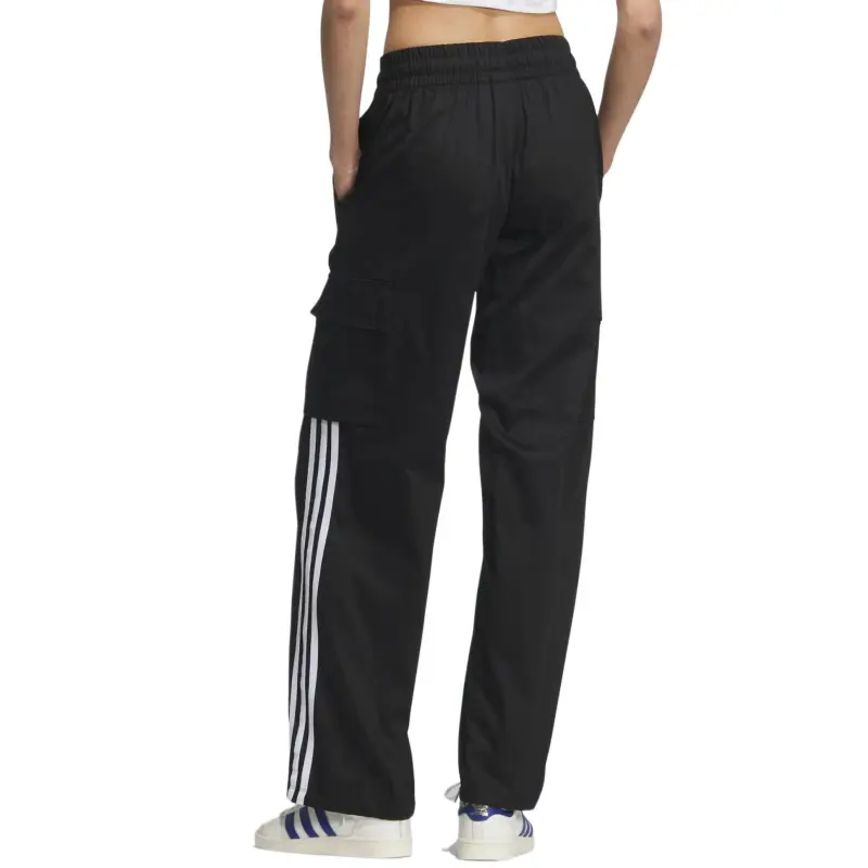 Adidas Women's Ferns Essentials Woven Cargo Tracksuit Bottoms Black-2