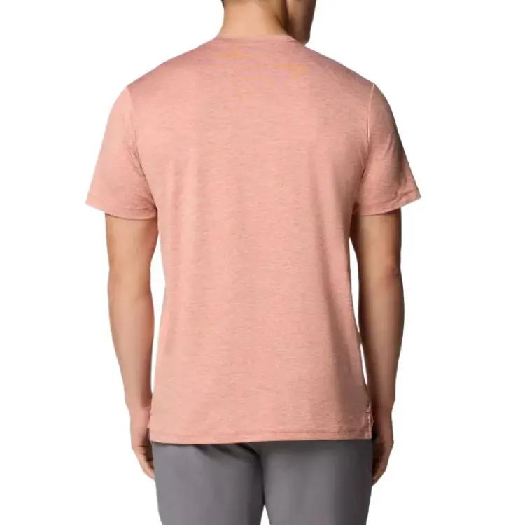 Columbia Tech Trail T-Shirt Men's Pink-1
